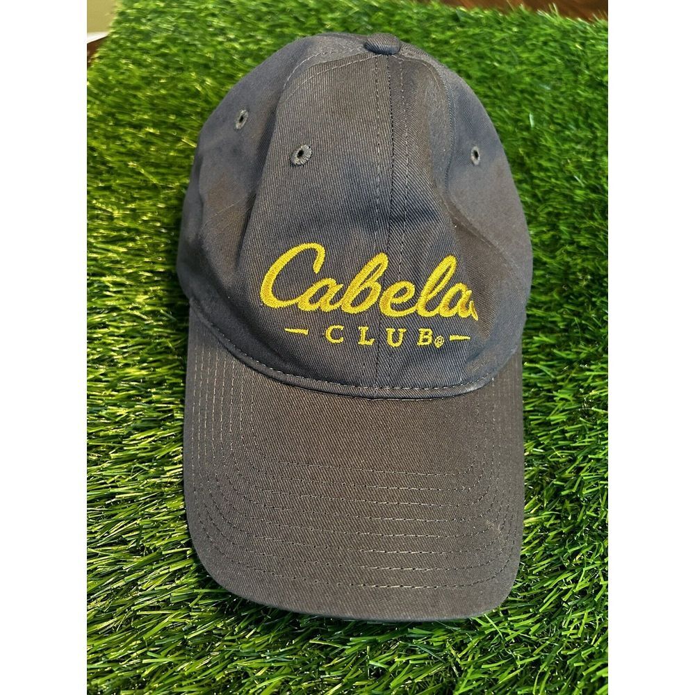 Cabela's Club Hat Cap Strap Back Adjustable One Size Adult Gray